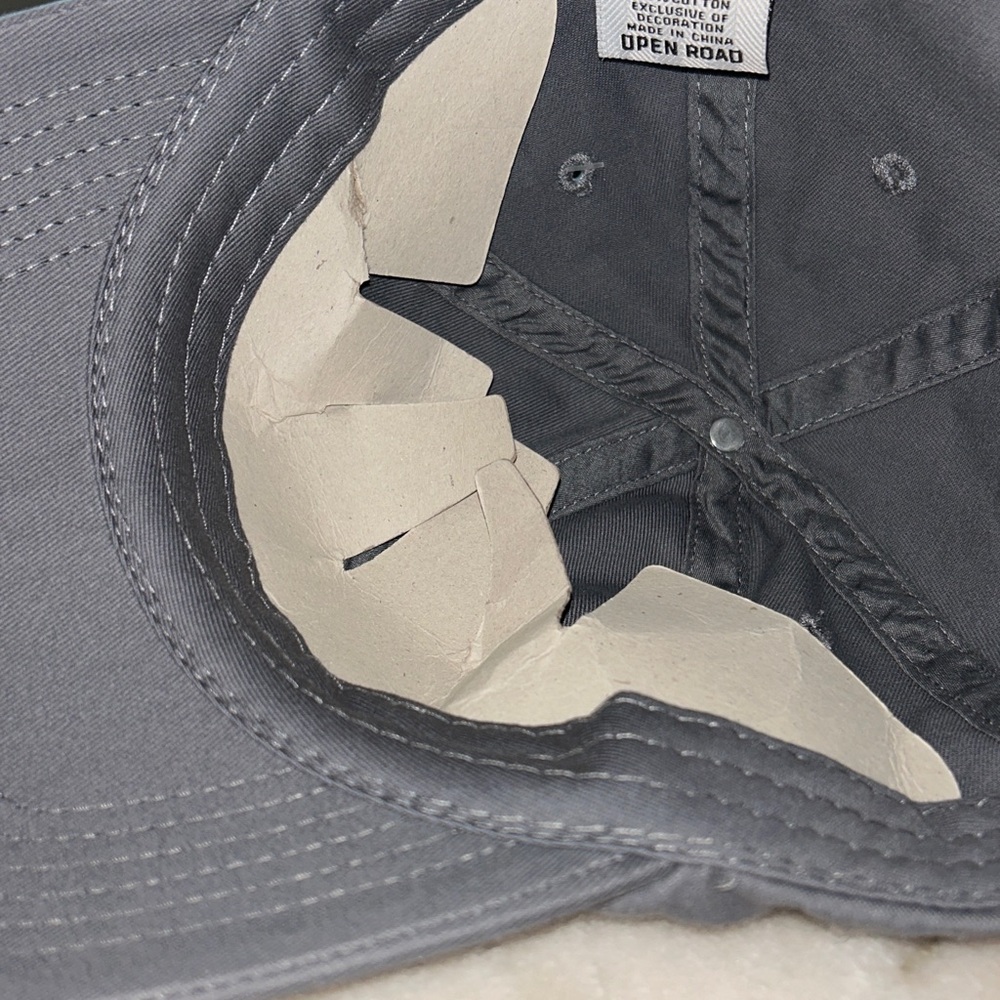 Dog Mom Baseball Cap Women -Open Road- 100% Cotton One Size Gray New with tags - Picture 8 of 9